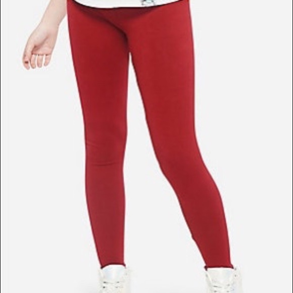 justice red leggings